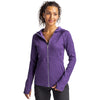 Cutter & Buck Women's College Purple Heather Mainsail Hooded Jacket