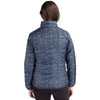 Cutter & Buck Women's Dark Navy Rainier Primaloft Eco Insulated Full Zip Printed Puffer Jacket