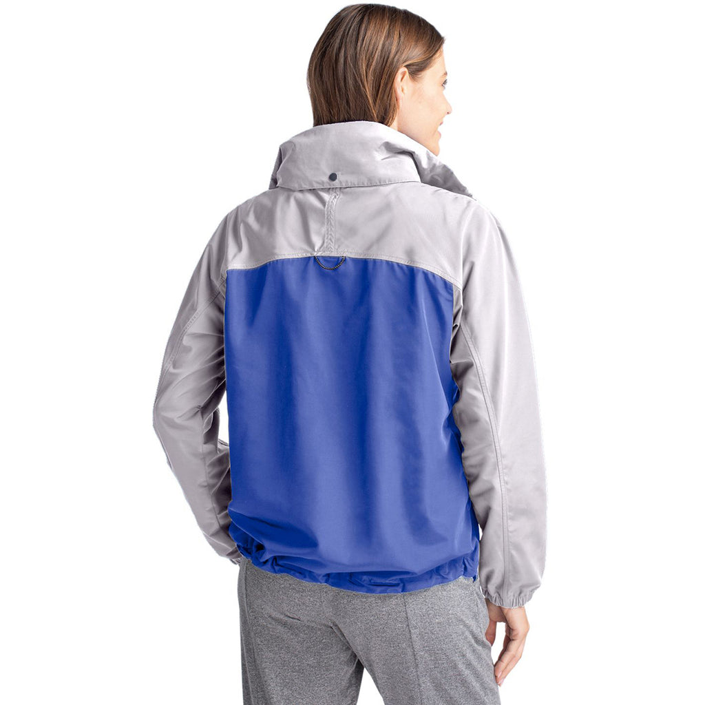 Cutter & Buck Women's Tour Blue/Polished Charter Eco Recycled Anorak Jacket