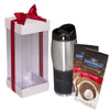 Leeman Black Tuscany 16 oz. Tumbler and Ghirardelli Cocoa Gift Set