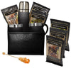 Leeman Black Tuscany Thermos and Cups Coffee Set