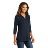 Port Authority Women's River Blue Navy Luxe Knit Tunic