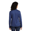 Port Authority Women's Royal/Steel Grey Silk Touch Performance Quarter Zip