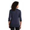 Port Authority Women's True Navy UV Choice Pique Henley