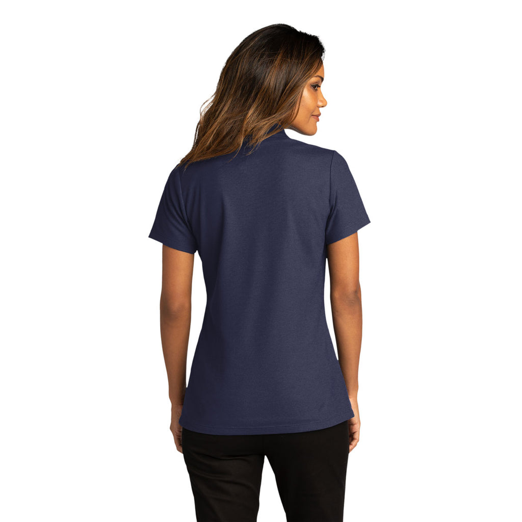 Port Authority Women's True Navy SuperPro React Polo