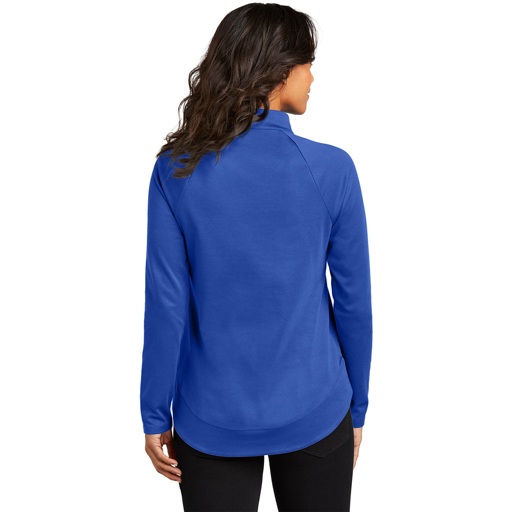 Port Authority Women's True Royal C-FREE Cypress 1/4 Zip