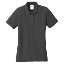 Port & Company Women's Charcoal Core Blend Pique Polo