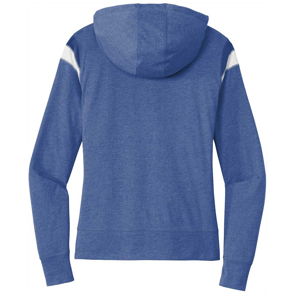 New Era Women's Royal Heather/Royal/White Heritage Blend Varsity Hoodie