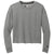 New Era Women's Shadow Grey Heather Tri-Blend Fleece Crop Crew