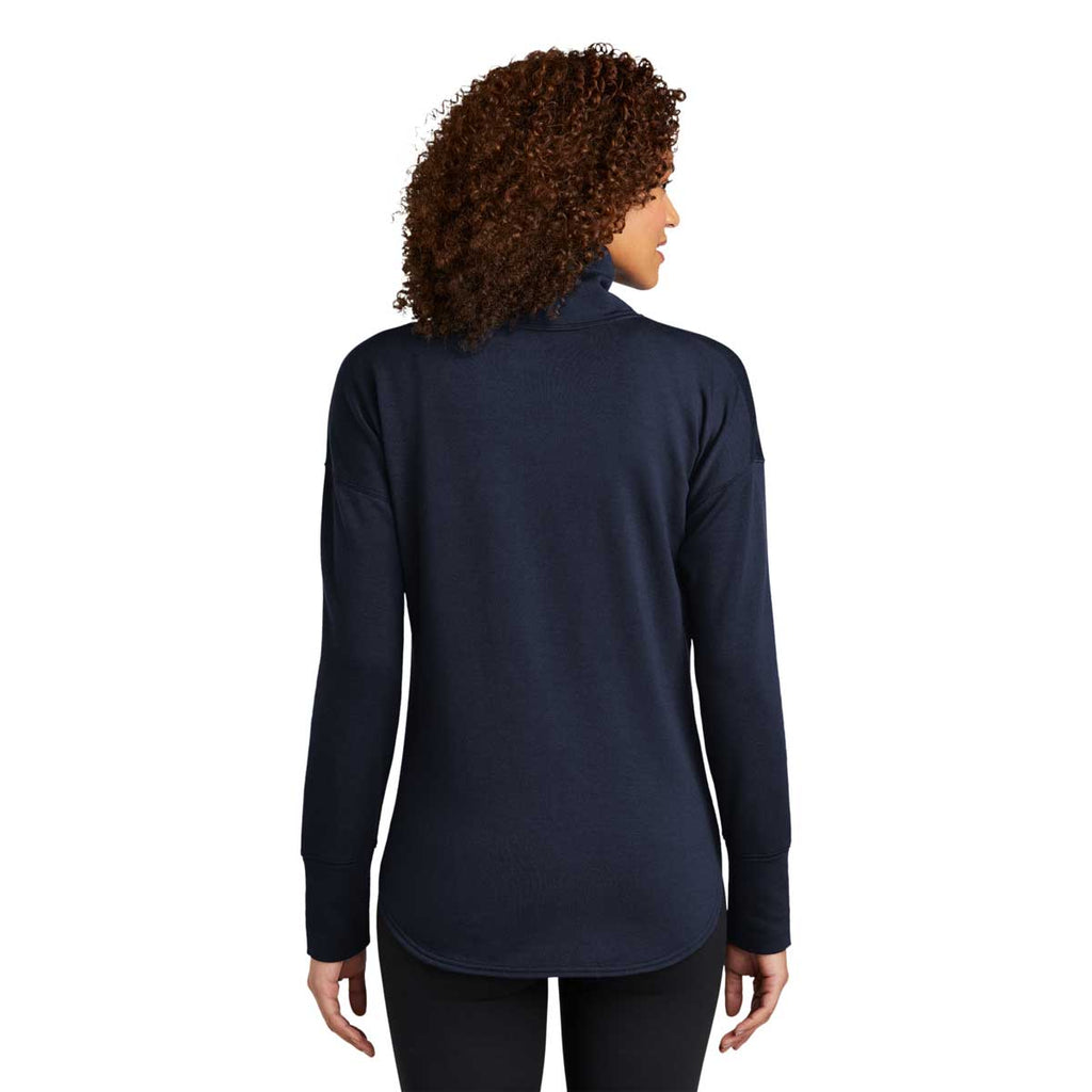 OGIO Women's River Blue Navy Luuma Full-Zip Fleece