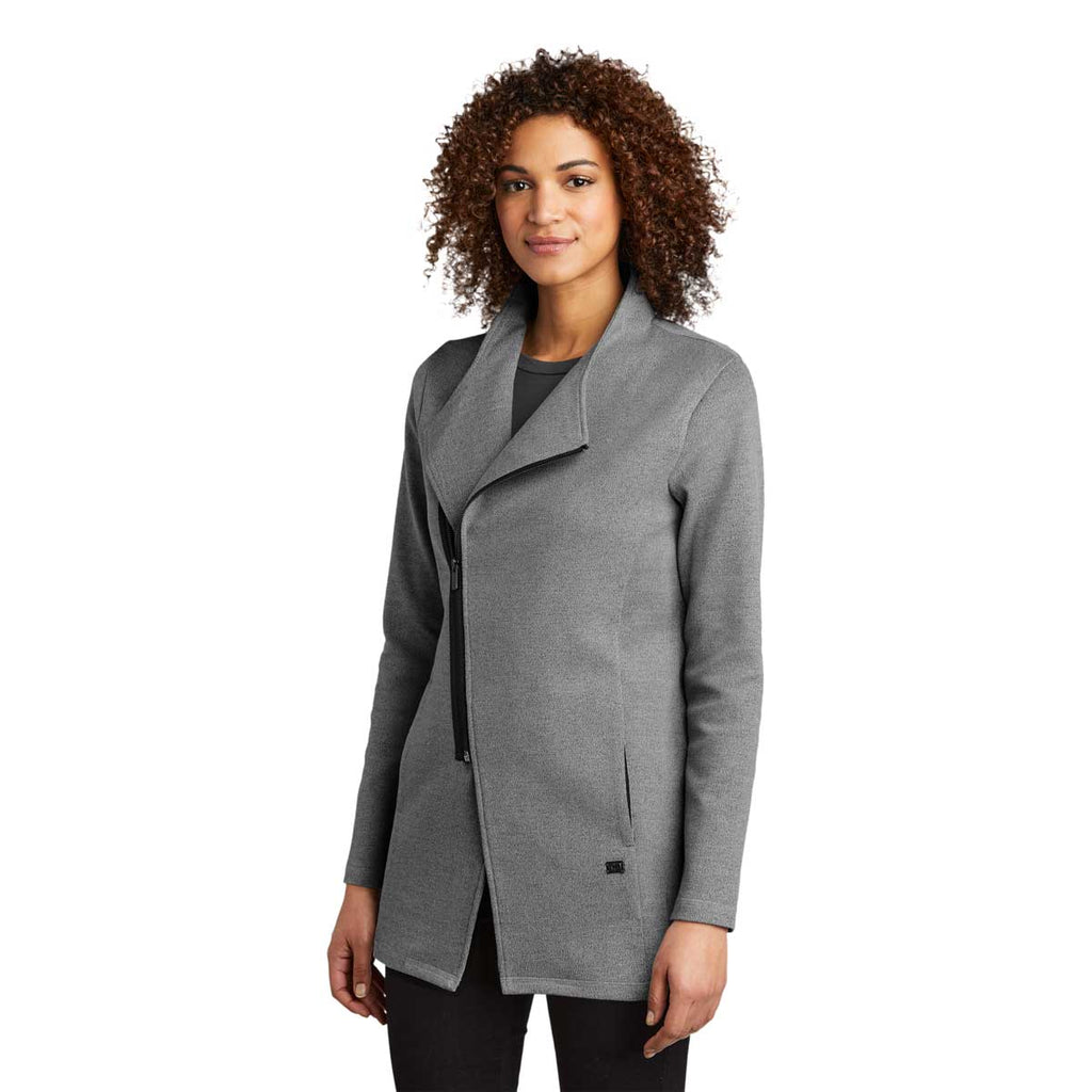 OGIO Women's Petrol Grey Heather Transition Quarter Zip