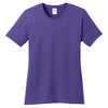 Port & Company Women's Purple Core Cotton Tee