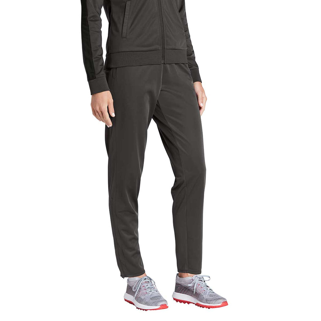 Sport-Tek Women's Graphite Grey Tricot Track Jogger