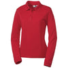 Clique Women's Red Long Sleeve Elmira Polo