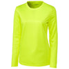 Clique Women's Hi-Vis Yellow Long Sleeve Spin Jersey Tee