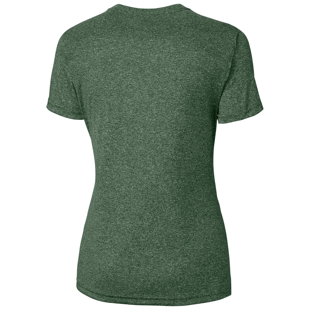 Clique Women's Bottle Green Heather Charge Active Tee