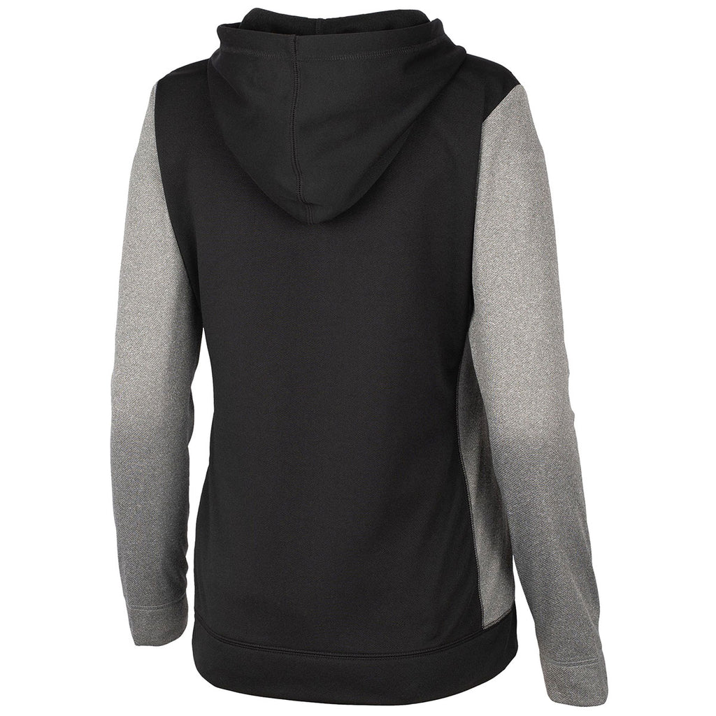 Clique Women's Black Helsa Sport Colorblock Full Zip