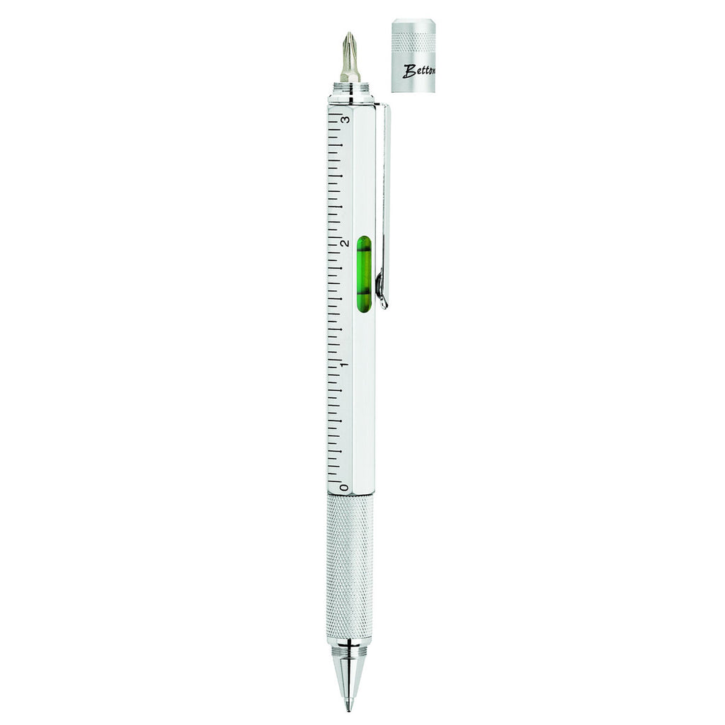 Bettoni Matte Silver Graphica 4-in-1 Pen