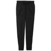 Sport-Tek Women's Black Triad Solid PosiCharge Tri-Blend Wicking Fleece Jogger