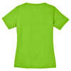 Sport-Tek Women's Neon Green PosiCharge RacerMesh V-Neck Tee