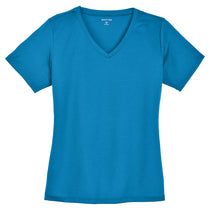 Sport-Tek Women's Pond Blue PosiCharge RacerMesh V-Neck Tee