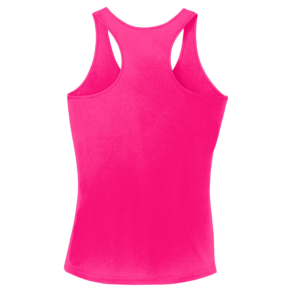 Sport-Tek Women's Neon Pink PosiCharge Competitor Racerback Tank