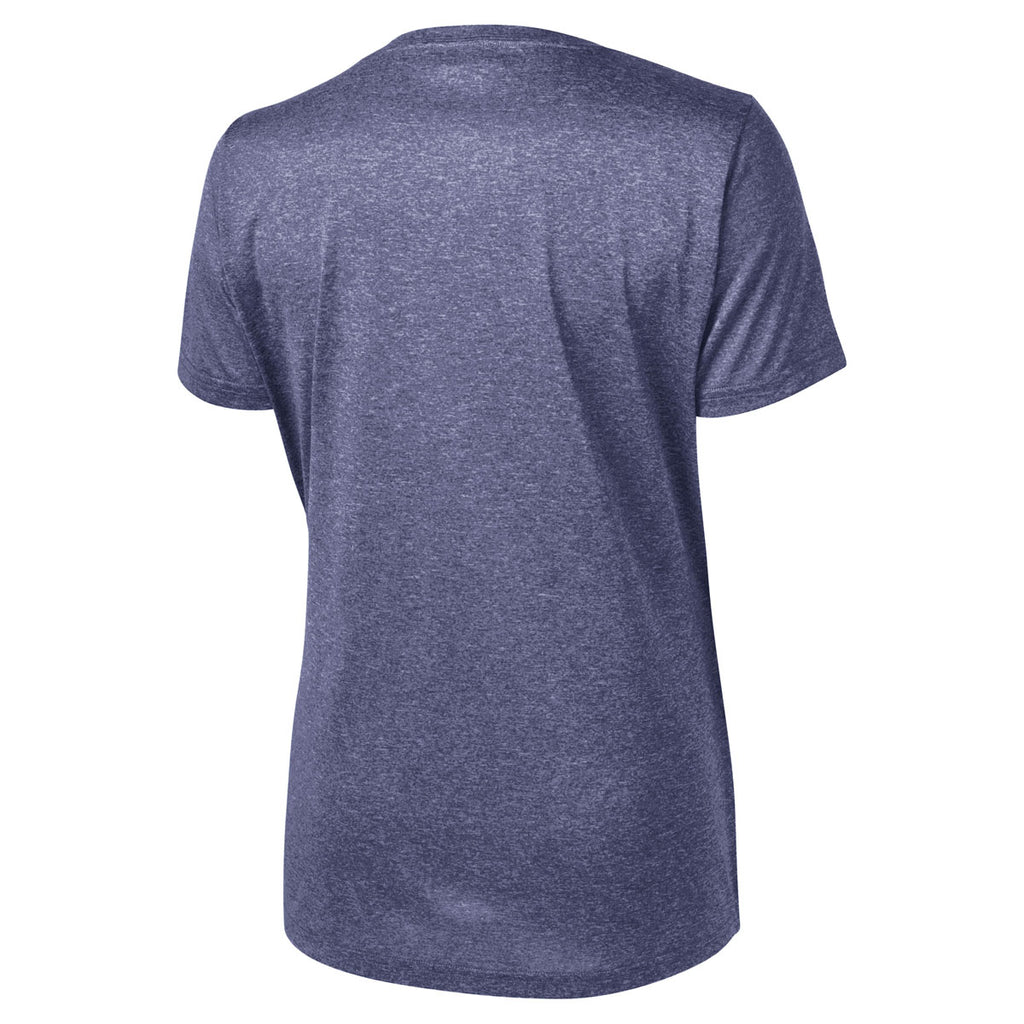 Sport-Tek Women's True Navy Heather Contender Scoop Neck Tee