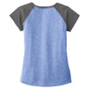 Sport-Tek Women's True Royal Heather-On-Heather Contender Scoop Neck Tee