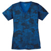 Sport-Tek Women's True Royal CamoHex V-Neck Tee