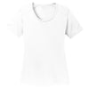 Sport-Tek Women's White PosiCharge Elevate Scoop Neck Tee