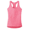 Sport-Tek Women's Power Pink Electric PosiCharge Electric Heather Racerback Tank