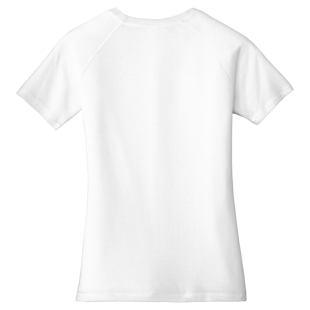 Sport-Tek Women's White PosiCharge Tri-Blend Scoop Neck Tee