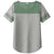 Sport-Tek Women's Forest Heather/Light Grey Heather PosiCharge Tri-Blend Wicking Fan Tee