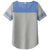 Sport-Tek Women's True Royal Heather/Light Grey Heather PosiCharge Tri-Blend Wicking Fan Tee