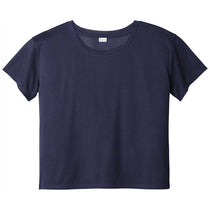 Sport-Tek Women's True Navy PosiCharge Tri-Blend Wicking Draft Crop Tee