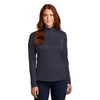 Sport-Tek Women's Deep Navy Heather Endeavor 1/4 Zip Pullover