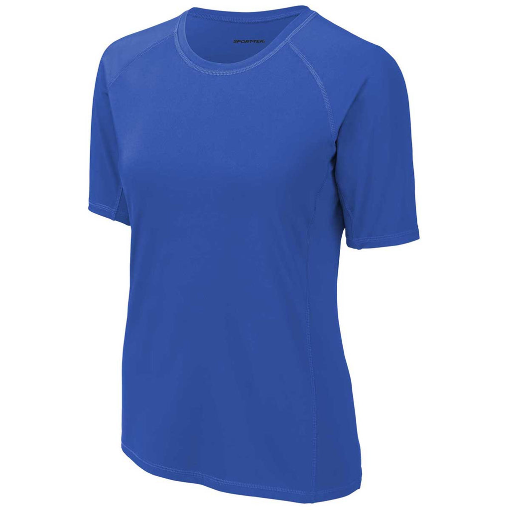 Sport-Tek Women's True Royal Short Sleeve Rashguard Tee