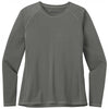 Sport-Tek Women's Dark Smoke Grey Long Sleeve Rashguard Tee