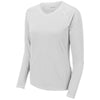 Sport-Tek Women's White Long Sleeve Rashguard Tee