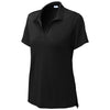 Sport-Tek Women's Black Sideline Polo