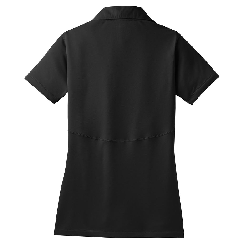 Sport-Tek Women's Black Micropique Sport-Wick Polo