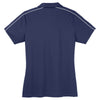 Sport-Tek Women's True Navy/White Micropique Sport-Wick Piped Polo