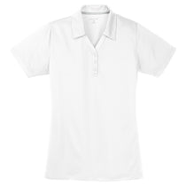 Sport-Tek Women's White PosiCharge Micro-Mesh Polo