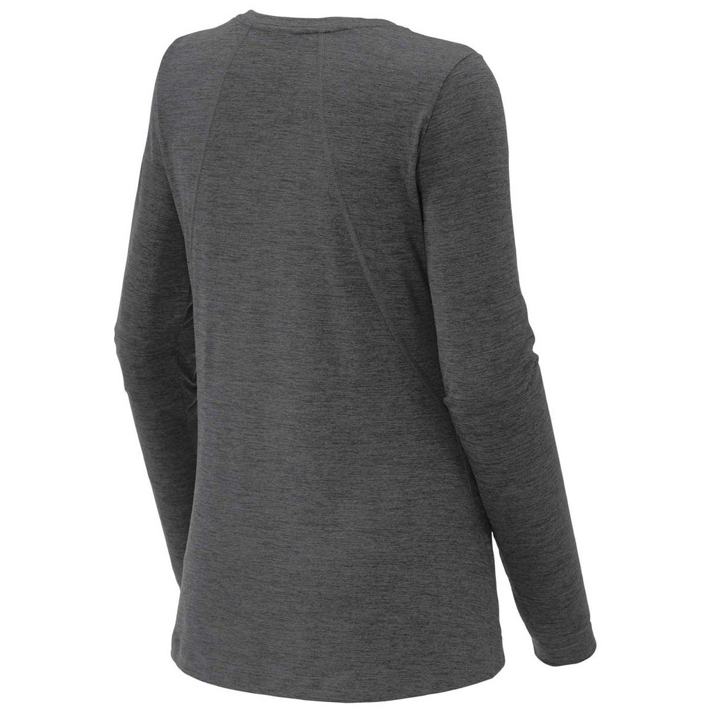 Sport-Tek Women's Graphite Heather Exchange 1.5 Long Sleeve Crew