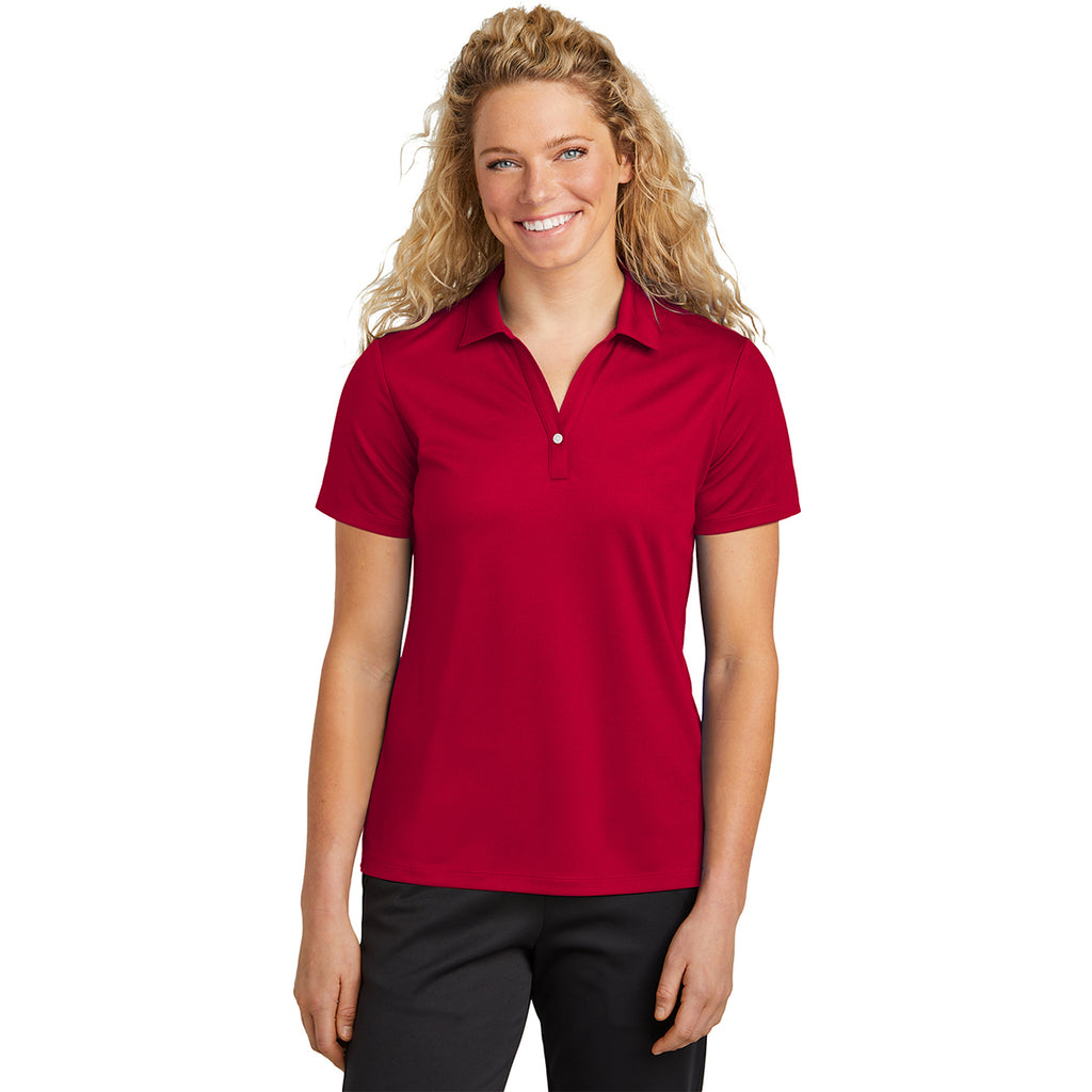 Sport-Tek Women's Deep Red UV Micropique Polo