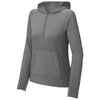 Sport-Tek Women's Charcoal Grey Sport-Wick Stretch 1/2-Zip Hoodie