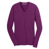 Port Authority Women's Deep Berry V-Neck Sweater