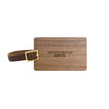 Woodchuck USA Walnut Wood Luggage Tag