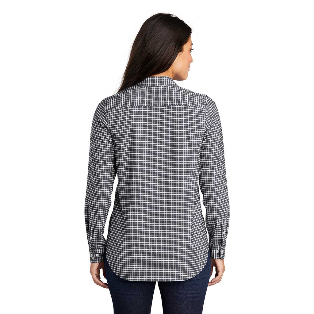 Port Authority Women's Graphite/White City Stretch Tunic