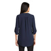 Port Authority Women's True Navy 3/4-Sleeve Tunic Blouse